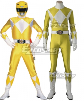 Mighty Morphin Power Rangers Yellow Ranger Cosplay Costume - Without Boots