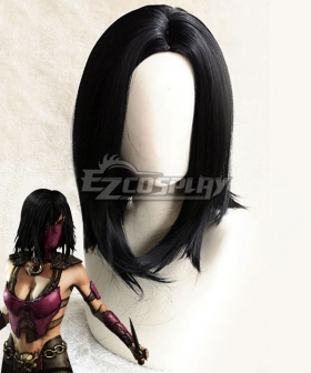 Mortal Kombat 11 Mileena Black Cosplay Wig