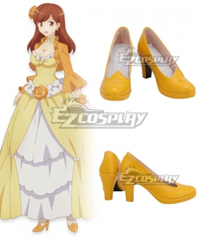 My Next Life as a Villainess: All Routes Lead to Doom! Mary Hunt Yellow Cosplay Shoes