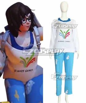 Overwatch OW Dr. Mei Ling Zhou Pajamas Cosplay Costume