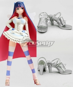 Panty And Stocking With Garterbelt Stocking Angel Silver Cosplay Shoes