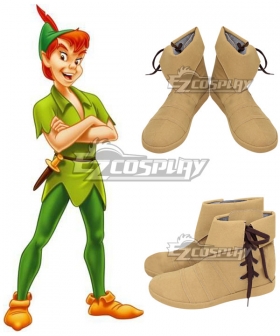 Peter Pan: The Boy Who Wouldn’t Grow Up Peter Pan Orange Cosplay Shoes