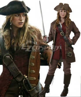 Pirates of the Caribbean Elizabeth Swann Cosplay Costume