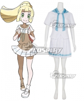 Pokémon Pokemon Ultra Sun and Ultra Moon Lillie School Uniform Cosplay Costume