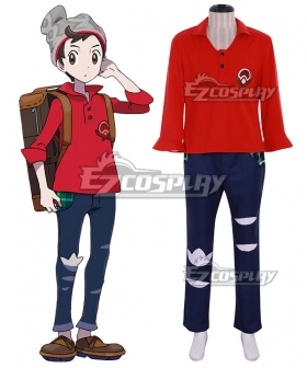 Pokemon Pokémon Sword and Pokémon Shield Male Trainer Cosplay Costume