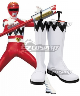 Power Rangers Lost Galaxy Galaxy Red Blue Green Yellow Pink White Shoes Cosplay Boots