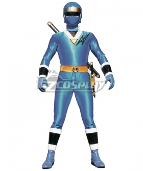 Power Rangers Ninja Sentai Kakuranger NinjaBlue Cosplay Costume