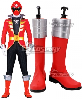 Power Rangers Super Megaforce Super Megaforce Red Red Shoes Cosplay Boots