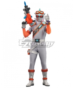 Power Rangers Super Sentai Mashin Sentai Kiramager Dark Kiramai Silver Cosplay Costume