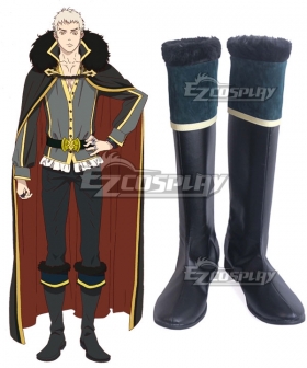 Rage Of Bahamut: Virgin Soul Charioce XVII Black Blue Shoes Cosplay Boots