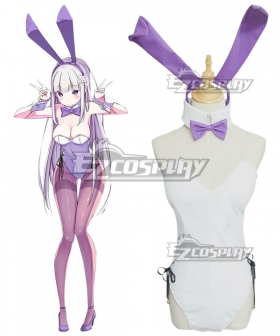 Re: Life In A Different World From Zero Emilia Bunny Girl Cosplay Costume