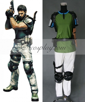 Resident Evil 5 Chris Redfield Cosplay Costume