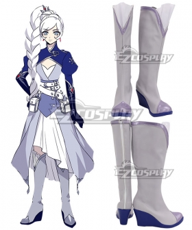 RWBY Volume 7 Weiss Schnee Purple Shoes Cosplay Boots