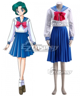 Sailor Moon Mizuno Ami Amy Anderson Sailor Mercury Sailor Suit Cosplay Costume