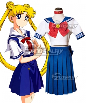 Sailor Moon Tsukino Usagi Summer School Uniform Cosplay Costume