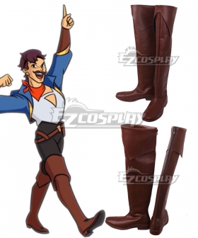 She-Ra and the Princesses of Power Sea Hawk Seahawk Brown Shoes Cosplay Boots