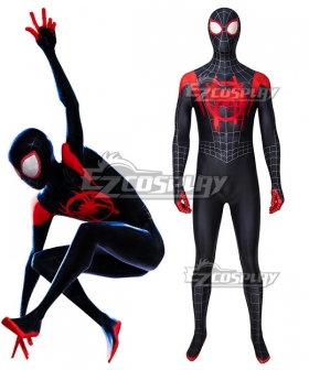 Spider-Man: Into the Spider-Verse  Miles Morales Zentai Jumpsuit Cosplay Costume