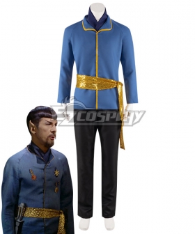 Star Trek Mirror Spock Mirror Cosplay Costume Only Shirt Scarf and Sash