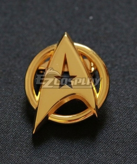 Star Trek Pin Badge The Next Generation Screen Accurate Communicator Insignia Gold Pin Badge Brooch Cosplay Accessory Prop