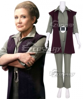 Star Wars Episode 7 The Force Awakens General Leia Organa Cosplay Costume