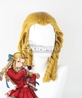 Street Fighter Karin Golden Cosplay Wig