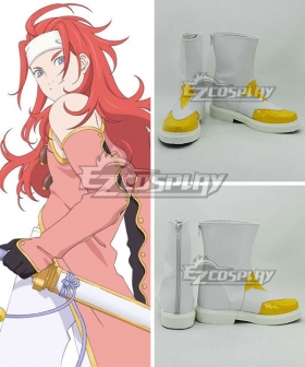 Tales of Symphonia Zelos Wilder White Shoes Cosplay Boots