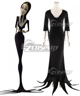 The Addams Family 2019 Morticia Addams Party Halloween Outfit Cosplay Costume