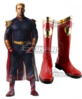 The Boys Homelander Red Shoes Cosplay Boots - No Metal Accessory