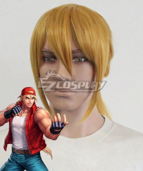 The King Of Fighters KOF Terry Bogard Golden Cosplay Wig