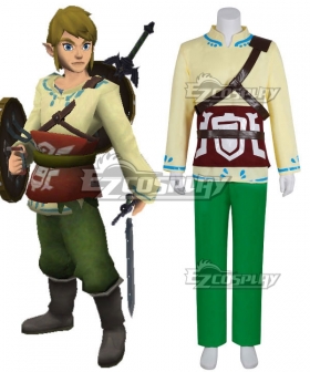 The Legend of Zelda Skyward Sword Skyloft Link Cosplay Costume