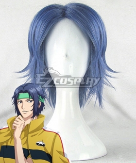 The Prince of Tennis II Seiichi Yukimura Blue Cosplay Wig