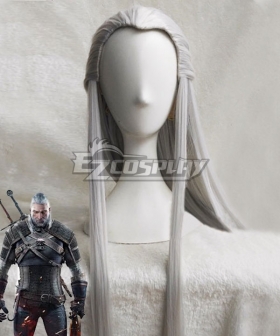 The Witcher 3 Wild Hunt Geralt Of Rivia Silver White Cosplay Wig