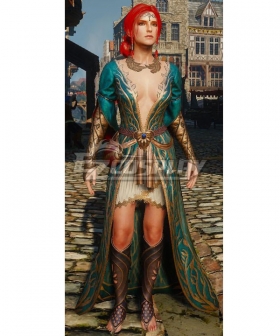 The Witcher Triss Green Dress Cosplay Costume