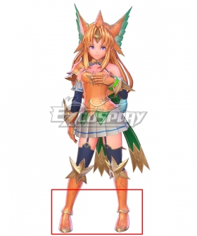 Trials of Mana Riesz Meteorite Yellow Shoes Cosplay Boots