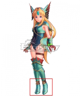 Trials of Mana Riesz Rune Maiden Yellow Shoes Cosplay Boots
