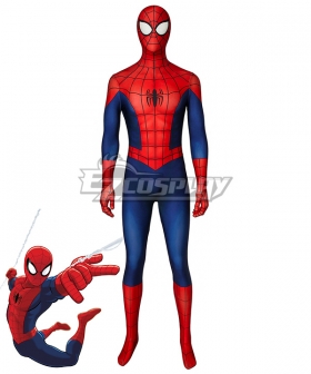 Ultimate Spider-Man Season1  Peter Parker Zentai Jumpsuit Cosplay Costume