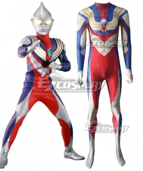 Ultraman Tiga Zentai Jumpsuit Cosplay Costume