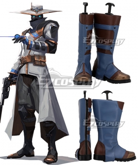 Valorant Cypher Grey Shoes Cosplay Boots