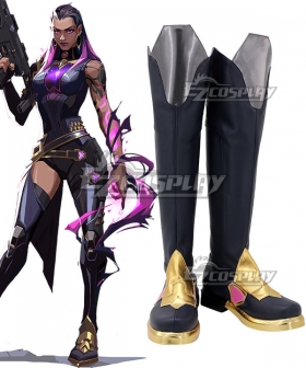 Valorant Reyna Black Shoes Cosplay Boots