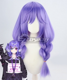 Virtual YouTuber OBSYDIA Selen Tatsuki Purple Cosplay Wig