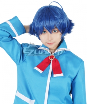 Welcome to Demon School! Iruma-kun Iruma Suzuki Blue Cosplay Wig