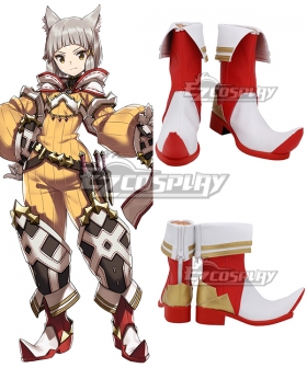 Xenoblade Chronicles 2 Nia White Shoes Cosplay Boots