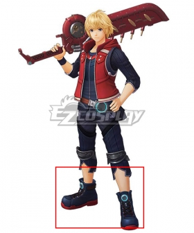 Xenoblade Chronicles : Definitive Edition Shulk Black Shoes Cosplay Boots