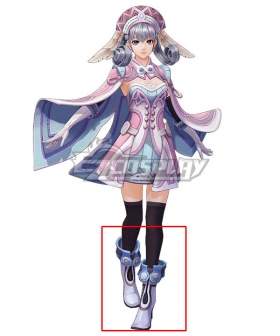 Xenoblade Chronicles Melia Silver Shoes Cosplay Boots