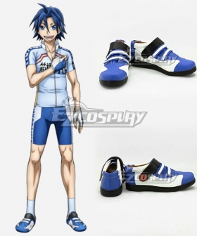 Yowamushi Pedal Sangaku Manami Blue Cosplay Shoes
