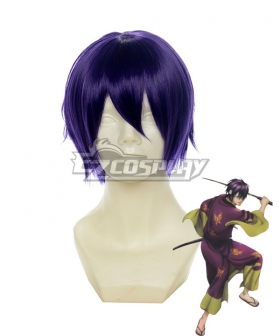 Gintama Takasugi Shinsuke Purple Cosplay Wig 123A