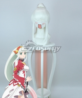 Tales of Zestiria the X Lailah White Pink Cosplay Wig 414A