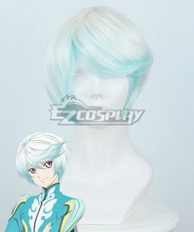 Tales of Zestiria the X Mikleo White Blue Cosplay Wig 414B