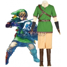 The Legend Of Zelda Skyward Sword Link Cosplay Costume