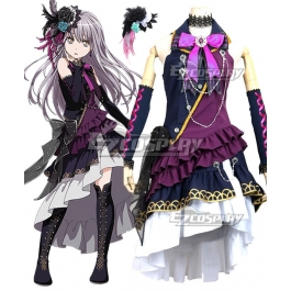 Bang Dream Roselia Yukina Minato Black Shout Cosplay Costume